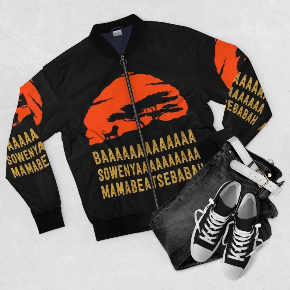 African Lion T-Shirt Bomber Jacket