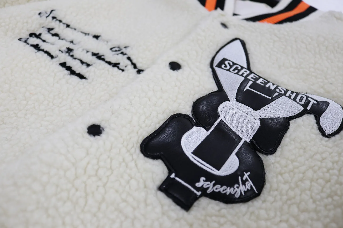 J11354-VARSITY SHERPHA FLEECE BOMBER JACKET