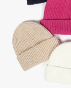 Knit Cuffed Beanie - Oatmeal - FINAL SALE