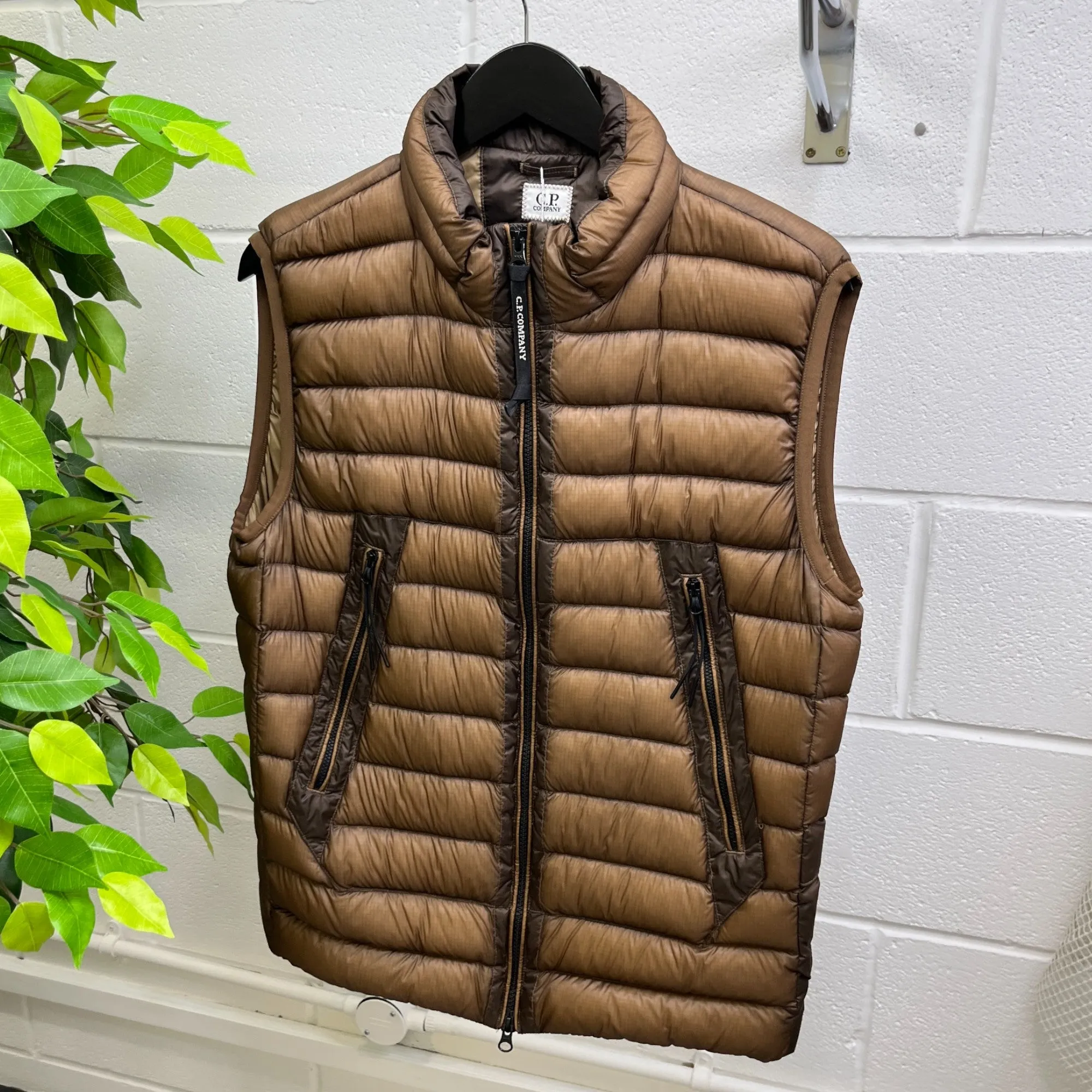 Men's Lens Dd Shell Gilet Brown Size IT 48 / M