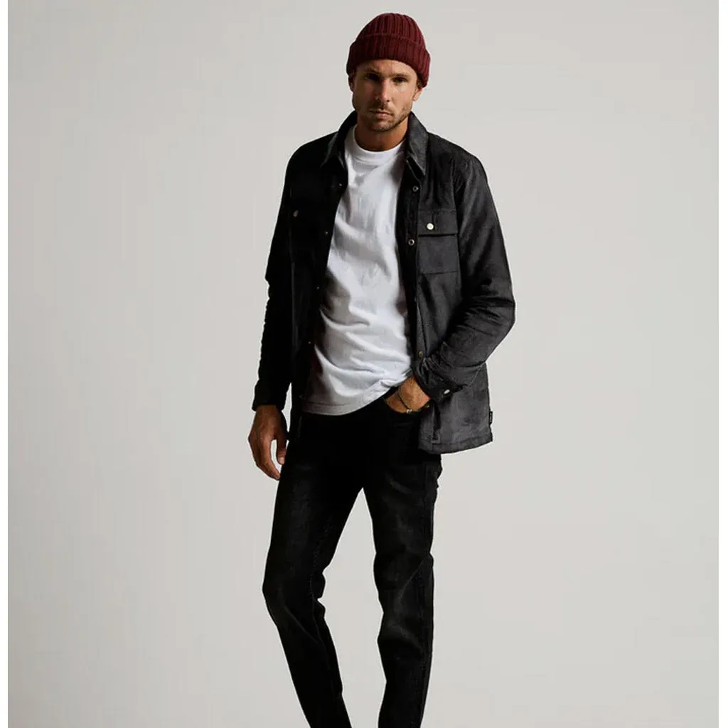 MR SIMPLE : Quilted Cord Jacket - Graphite