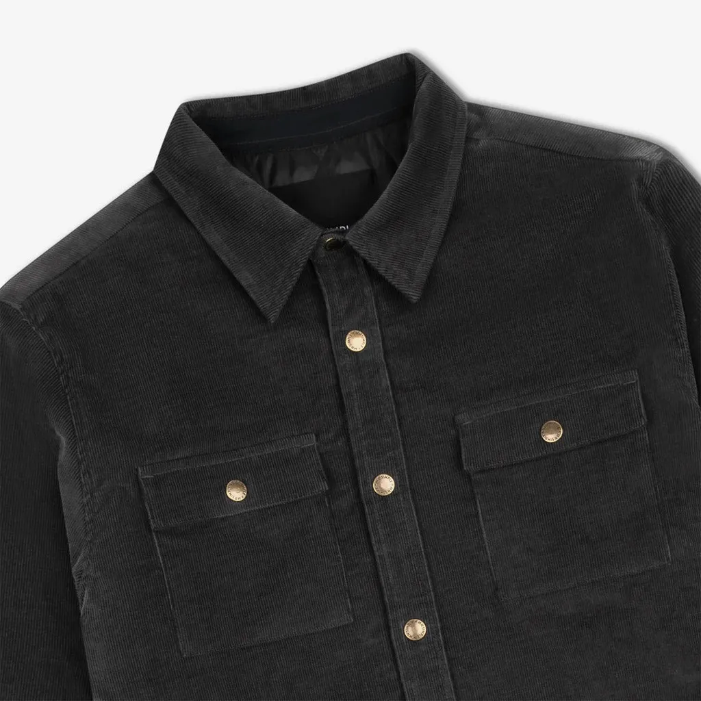 MR SIMPLE : Quilted Cord Jacket - Graphite