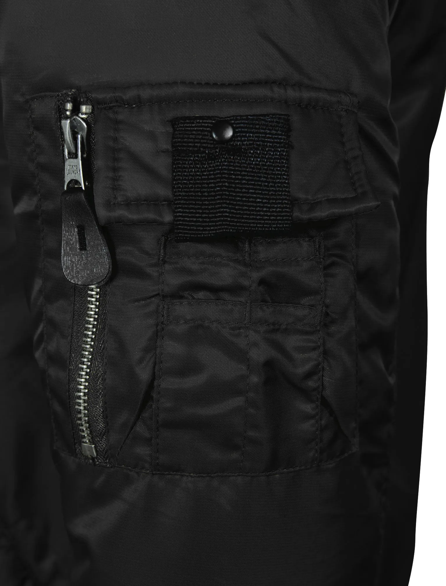 Paulton Bomber Jacket in Black - Tokyo Laundry