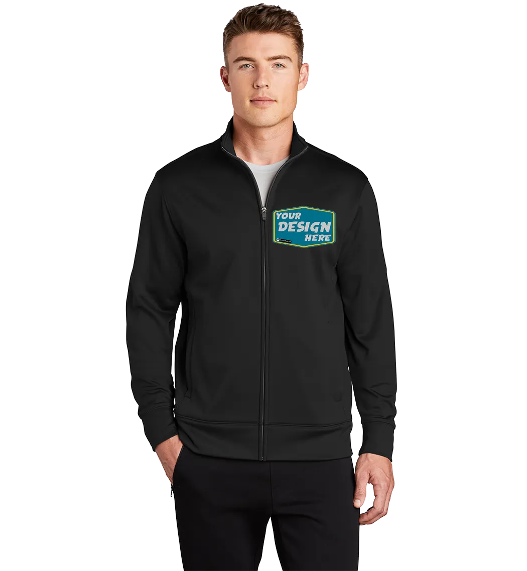 SPORT-TEK Custom Men's Sport-Wick Fleece Full-Zip Jacket